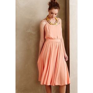 Anthropologie Paper Crown Peach Tree Dress Size 6